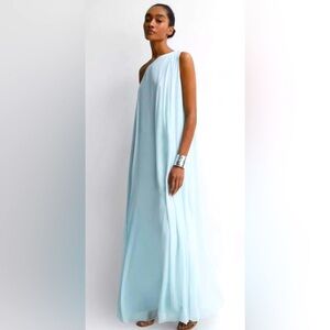 Brand new with tags Reiss one shoulder chiffon Grecian style dress